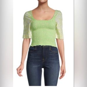 Free people Women's Blue Marigold Smocked Top
Medium